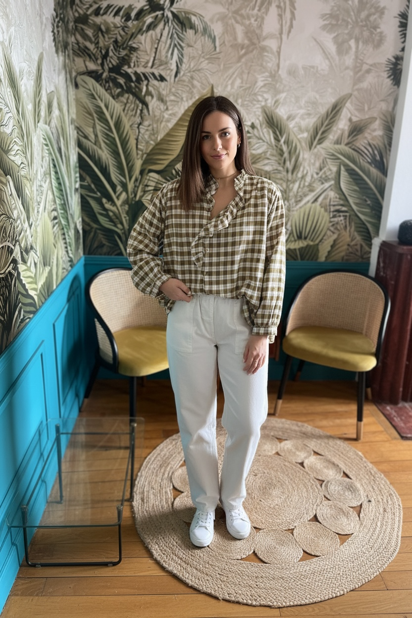 Chemise Dina verte-Johanna Paris-Trendy Faubourg