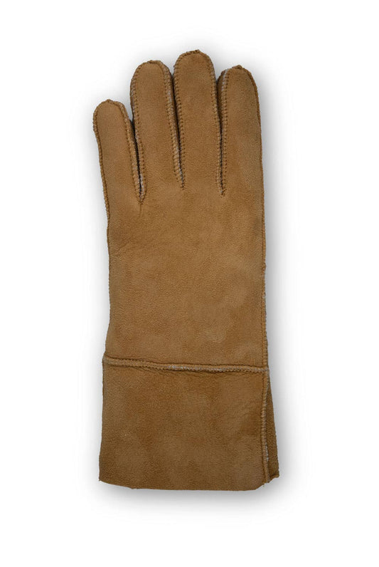 Gant en cuir Sirkka pour femme, doublure chaude: Bronzage / S